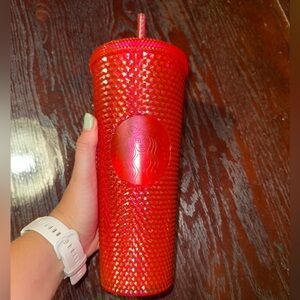 Starbucks 2019 Hot Pink Studded Cold Cup Tumbler BLING